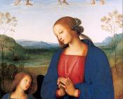 彼得罗贝鲁吉诺 - The Virgin and Child with an Angel